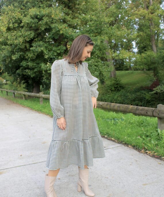 Black & White Vichy Dress