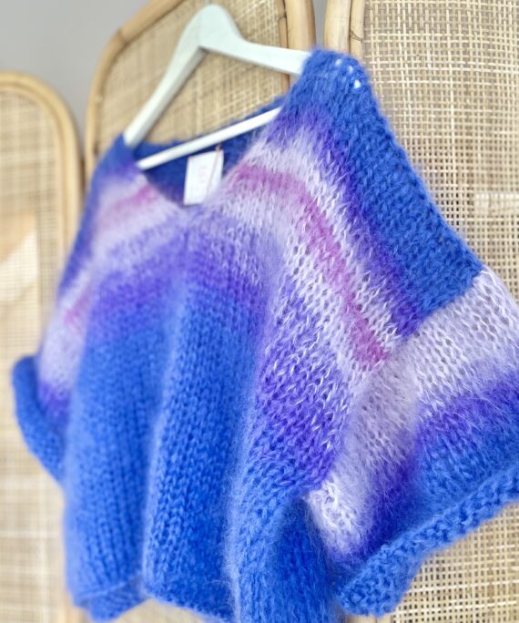 Crop Top | Royal Blue - Lilac