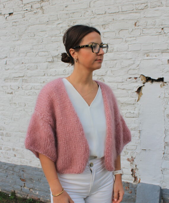 Cropped Cardigan | Dusty Rose